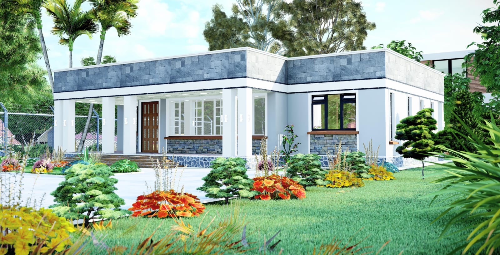3-Bedroom Hidden Roof Bungalow — 221 m² — 2